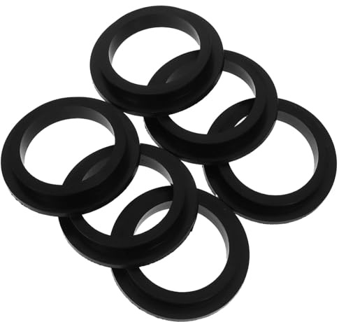 Cabilock 6pcs Pool Filter Pump Gasket Black Replacement Pvc Seal Ring Compatible for Intex Swimming Pool Sand Filter Pump