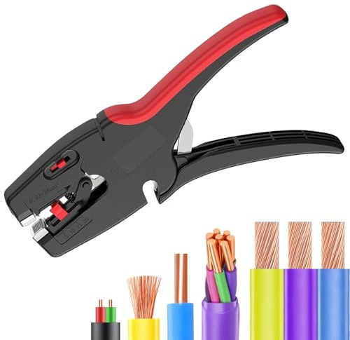 Tbintul Pinza spelafili automatica, multifunzione, 2 in 1, strumento manuale autoregolante, spelafili 0,03 – 10 mm² wire stripper pinze, per riparazioni elettroniche e automobilistiche