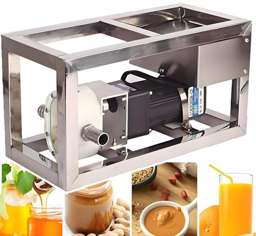 ZHPPED Pompa elettrica per Il travaso del Miele, Pompa a camme da 6-10 l/min, velocità Regolabile, con Tubo da 3 m per Il riempimento o Il Trasporto di liquidi viscosi, 90 W