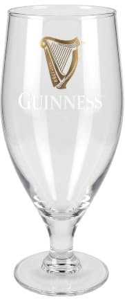 Guinness Pint-Glas mit Stiel, offizielles Glas, 568 ml, elegantes Stiel-Design