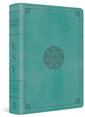 ESV Study Bible, Personal Size (TruTone, Turquoise, Emblem Design)