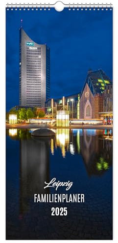 Kalender Familienplaner Leipzig 2025 Einschreibkalender | 20 x 44 cm | weißes Kalendarium