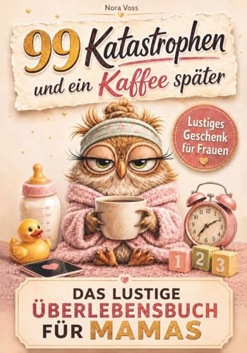 99 Katastrophen und ein Kaffee später – Das Überlebensbuch für Mamas: Zwischen Chaos, Liebe & täglichem Wahnsinn | Lustiges Geschenk für Frauen