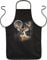 Schürze mit Jagd Motiv: Whitetail Wilderness - Hirsch im Mondschein - Geschenk für Jäger - One size - Grillschürze, Kochschürze - schwarz