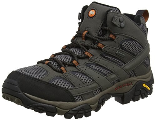Merrell Men's Moab 2 Mid GTX Waterproof Walking Shoe, Beluga, 9