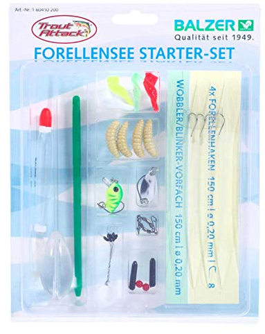 Balzer Forellensee Angelset - Trout Attack Starter Set Willi Frosch 33 Teile