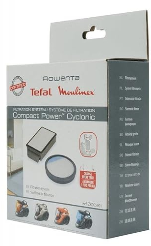 Green Label Kit di Filtri per Gli Aspirapolvere Rowenta, Moulinex, Tefal Compact Power Cyclonic (Alternativa a ZR005901)