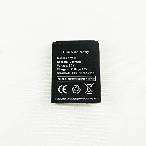 Reloj inteligente batería YX-W9B batería de litio recargable con capacidad 380MAH