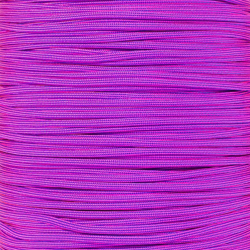 PARACORD PLANET 10 20 25 50 100 Foot Hanks and 250 1000 Foot Spulen of Parachute 550 Cord Type III 7 Strand Paracord (Electric Blue w/Neon Pink Stripes 20 Feet)
