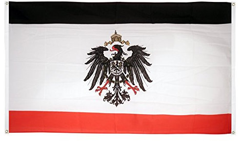 Digni Drapeau de Balcon (avec 4 Oeillets) Allemagne Empire Allemand 1871-1918 - 90 x 150 cm Sticker Gratuit