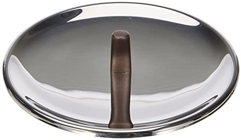 Alessi edo | PU200/20 - Coperchio in Acciaio Inox, Pomolo in Acciaio Inox con Rivestimento in PVD, Marrone