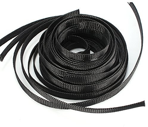 TuToy Guaina passacavo per guaina per cavo auto con guaina espandibile intrecciata da 12 mm - 5 m