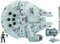 Star Wars, Vaisseau Deluxe Faucon Millenium et Figurine Han Solo, Jouet pour Enfant