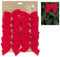 Widdle Wonderland 12 Pack 12cm Red Velvet Bows Christmas Tree Decoration 6732