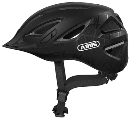 ABUS Stadthelm Urban-I 3.0 - Fahrradhelm mit Rücklicht, Schirm und Magnetverschluss - für Damen und Herren