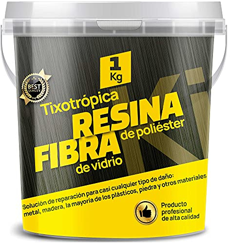Sikd - Kit de réparation en résine de Polyester et de Fibre de Verre pour Bateaux, piscines, réservoirs, caravanes, tuyaux, carrosseries, Voitures, Motos, Sculptures, moules