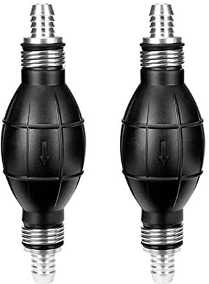 ETOPARS 2 Pièces 12mm Poire D'Amorcage Carburant Pompe à Main Transfert Liquide l'eau Pompe à Tuyau de Siphon Essence Gaz Aquarium Pompe Aspiration
