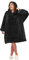 Brentfords Teddy Fleece Oversized Hoodie Blanket Wearable Soft Warm Cosy Thermal Throw Blanket Hoodie Childrens, One Size, Black - Adults