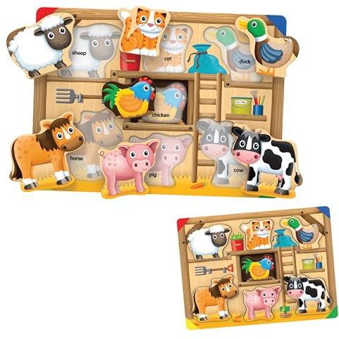 The Learning Journey: My First Lift & Learn - On The Farm – Early Active Puzzle Intellectual Development - Boys & Girls Puzzle Play Toddler Toys & Gifts for Ages 2-5 Award Winning
