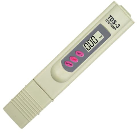 Medidor TDS, Instrucciones en Español - Inglés, Medidor Agua, Medidor TDS Osmosis, Medidor Calidad Agua, Analizador Agua Potable, Test Dureza Agua, Piscinas, Acuarios, Spa, Rango 0 A 9.990ppm