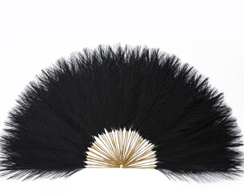 Serwalin 𝟲𝟬𝙥𝙘𝙨 Schwarzes Pampasgras Künstliches 45cm,Flauschige Faux Pampasgras Dekoration für Boho Dekoration,Wohnzimmer,Haus,Vase Füllung,Hochzeit