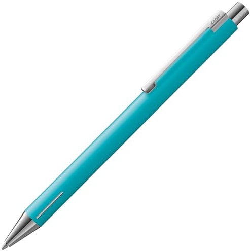Lamy econ sea matt Kugelschreiber - funktionaler Kuli mit Gehäuse aus Edelstahl - mit markantem gebogenen Clip & innovativer Griffzone - inkl. Großraummine M 16 in Strichbreite M in schwarz