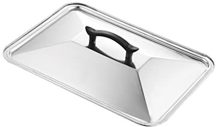 PRETYZOOM Tapa Para Rociar Cúpula De Fusión Para Plancha Tapa De Buffet De Comida Juego De Cúpula Para Derretir Queso Cubierta Para Asar a La Parrilla Plato De Pescado a La Parrilla Cuadrado