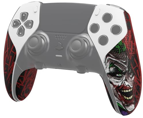 playvital Protection pour ps5 Edge Grip Manette Sticker,Autocollant Skin pour ps5 Edge Controller Accessoires,Antidérapante Souple PU-Clown Hahaha