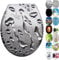 JNGLGO Tapa de inodoro con dispositivo de descenso automático, antibacteriano, con tapa de inodoro, ovalada, Duroplast para fácil limpieza, gotas de rocío
