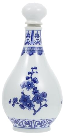 BRIGHTFUFU 1pc Ceramic Storage Bottle Sealed Food Storage Holder for Wine Tea and Home Restaurant and Hotel Decor