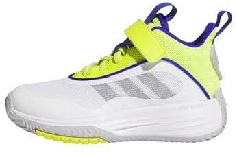 adidas Unisex Kinder OWNTHEGAME 3.0 Shoes, FTWR White/Grey Two/solar Slime, 34 EU