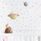 GHELKUC 240PCS Wandtattoo Kinderzimmer,Farbstreifen Aquarell PVC Wandaufkleber für Kinder, Mädchen, Kinderzimmer, Babyzimmer Matte Wandsticker