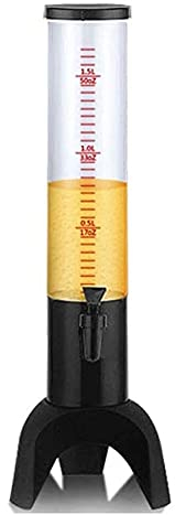 UNbit Bierturmspender, Getränkespender Bierturm mit Zapfen, mit Gefrierrohr, um Eiskalt zu halten und einfach zu reinigen, perfekt for Party und Spieltag (Size : 1.5L)