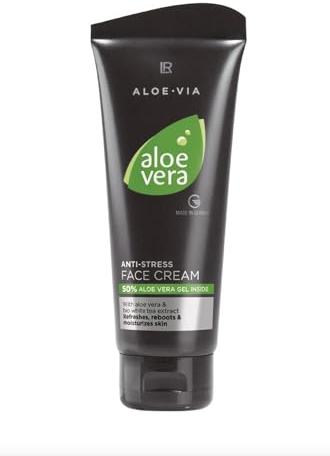 LR Aloe Vera Anti Stress Face Cream, leichte und erfrischende Männer Creme für das Gesicht, 100ml