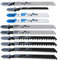 VGOL 10-Piece Wood and Metal Jigsaw Blade Assorted Set, 2x T144D/T111C/T101B/T118A, 1x T119BO/T101BR Jig Saw Blade Set for Cutting Wood and Metal