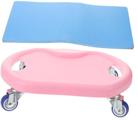 Kisangel Trainings-Slider-rollscheibe Für Bauchtraining Fitness-übungs-Scheibe Mit Kniepolster Tragbares Fitnessgerät Für Ganzkörper-Training Zu Hause Und Unterwegs