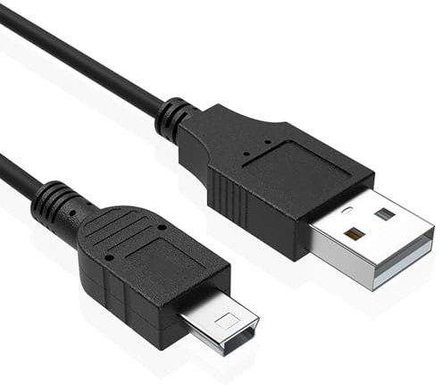 Toxaoii Câble de charge mini USB compatible avec les appareils photo et caméscopes numériques PowerShot Canon IFC-400PCU, IFC-300PCU et IFC-200PCU (150 cm)