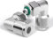 TAILONZ PNEUMATIC 304 Raccordi a gomito maschio in acciaio inox 4 mm di diametro esterno del tubo x filettatura M5 90 da collegare PL4-M5 (confezione da 2)