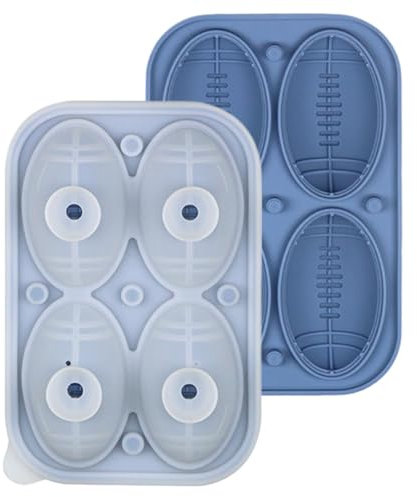 Ball Ice Maker Mold, Football Schokoladenform,Neue Silikon-Eiskugelformen in Spaß Form - Fondant Form, einfache Entoughing, Antihaft für Schokolade, Süßigkeiten, Kuchenangeln