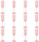 KEGAJEGA Lot de 30 flûtes à champagne en plastique - 175 ml - Avec pied haut - Réutilisables - Pour mariages, anniversaires, pique-niques, fêtes, réceptions de champagne (rose)
