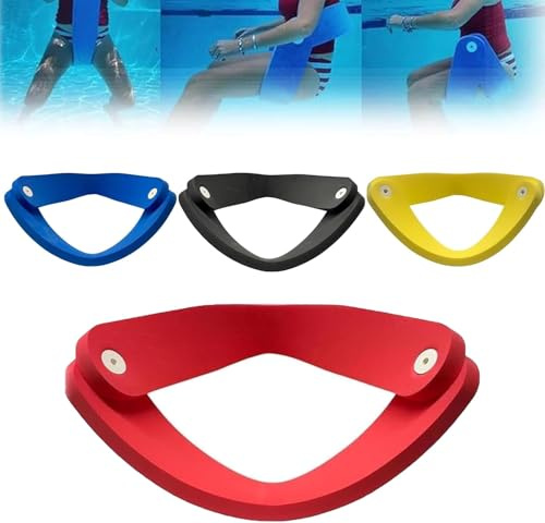 Civilizek Wasserliege, Grandfloats Float-N-Fold Wasserstuhl, 3-in-1, schwimmend, ein Schwimmer, kein Aufblasen, Erwachsenenstuhl, für See und Pool, nicht aufblasbarer Schaumstoff-Stühle, Rot