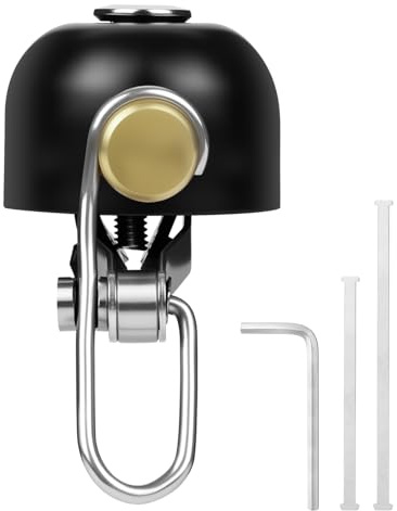 AXFEE Campanello Bici, 80dB Campanello per Bicicletta, Campanello per Manubri di Bicicletta, per Manubrio da 22-26 mm, Accessorio per Bicicletta, per Bici da Corsa,Mountain Bike e Scooter