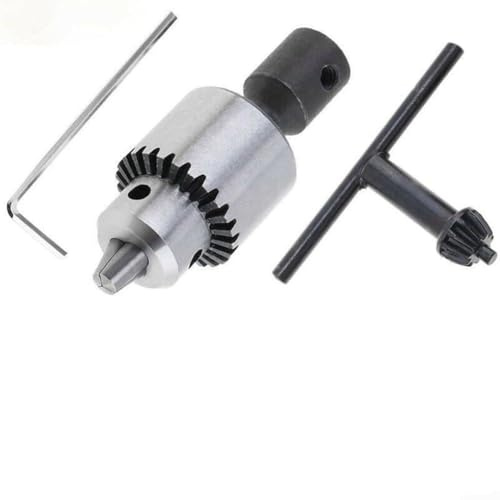 JT0 Motor-Bohrfutter, 0,3–4 mm, Spannbereich, Metallkegel, passend für 4–8 mm Elektromotorwelle, kompatibel mit Fräsmaschinen, Drehmaschinen, Bohren und (6 mm)