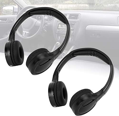 Picysa Auriculares Infrarrojos para Coche, Auriculares Inalámbricos de Audio Estéreo IR Infrarrojos de 2 Canales, Compatibles con DVD para Reposacabezas de Coche