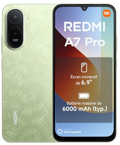 XIAOMI REDMI A7 Pro Smartphone 4+ 64GB, 6000mAh, 13MP Kamera, Palm Green | 6,9 HD+ Displa, Octa-Core Prozessor, 13MP Dual-Kamera, 2 Jahre Garantie+1 Jahr Zusatzgarantie