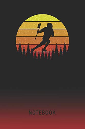 Notebook: Lacrosse Blank Wide Ruled Lined Paper Notepad | Writing Pad Journal | Assignments Taking Class Notes Homework Studying Math Science English ... & University Organizer | Student Teacher