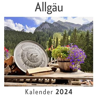 Allgäu (Wandkalender 2024, Kalender DIN A4 quer, Monatskalender im Querformat mit Kalendarium, Das perfekte Geschenk)