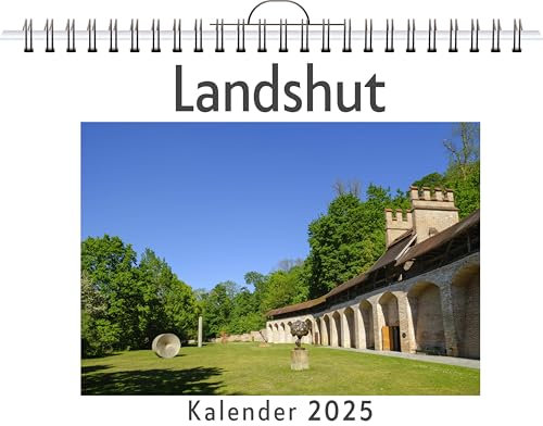 Landshut - (Wandkalender 2025, Kalender DIN A4 quer, Monatskalender im Querformat mit Kalendarium, das perfekte Geschenk)