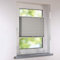 Plissee Klemmfix Faltstore UNIVERSAL Faltrollo ohne Bohren - 140 x 120 cm - grau