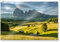 artboxONE Acrylglasbild 120x80 cm Natur Die Seiser ALM in Südtirol Bild hinter Acrylglas - Bild südtirol Alpen Berge
